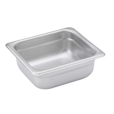 Winco Serving & Display Each Winco SPJH-602 Anti-Jam Steam Pan 1/6 Size 2.5 Inch 22 Gauge Stainless Steel | Denson CFE