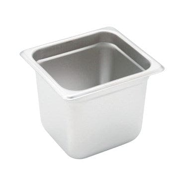 Winco Serving & Display Each Winco SPJH-606 Anti-jam Steam Pan 1/6 Size 6 Inches Deep 22 Gauge Stainless Steel | Denson CFE