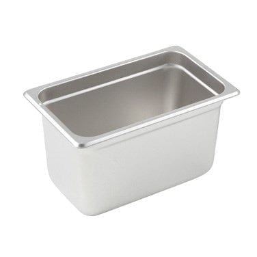 Winco Serving & Display Each Winco SPJL-406 Anti-jam Steam Pan 1/4 Size 6 Inch 25 Gauge Stainless Steel | Denson CFE