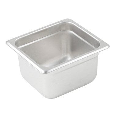 Winco Serving & Display Each Winco SPJL-604 Anti-Jam Stainless Steel Steam Pan 1/6 Size 25 Gauge 4 Inches Deep | Denson CFE