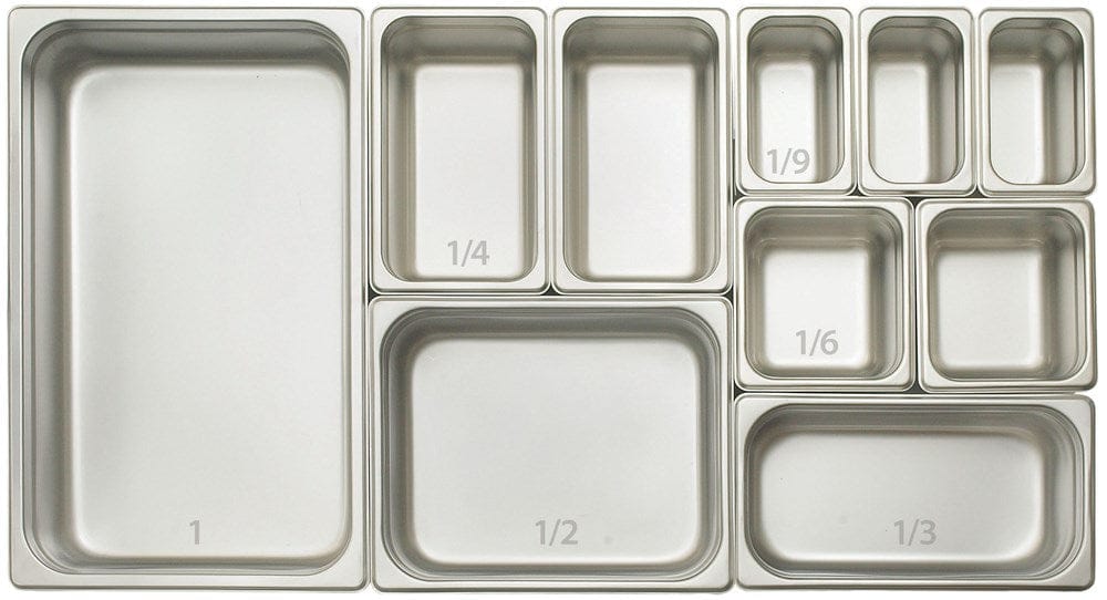 Winco Serving & Display Each Winco SPJP-102 Anti-jam Full-size Steam Pan 2.5 inches Deep 23 Gauge Stainless Steel | Denson CFE