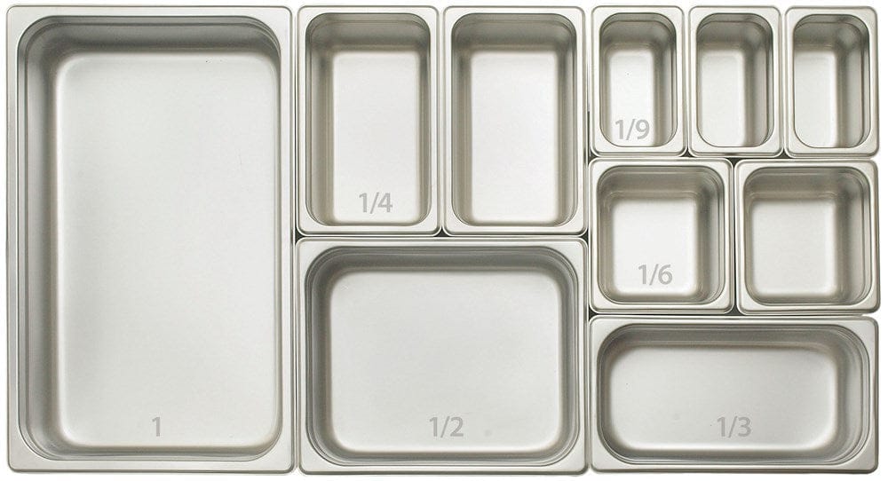 Winco Serving & Display Each Winco SPJP-104 Full-Size Anti-Jam Steam Table Pan 23 Gauge Stainless Steel 4 Inch Deep | Denson CFE