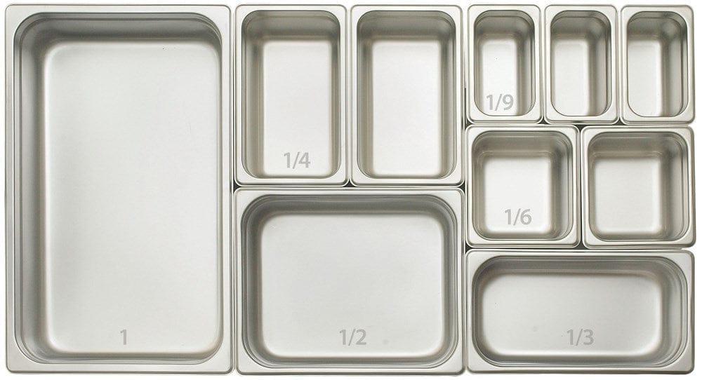Winco Serving & Display Each Winco SPJP-106 Anti-jam Full-size Steam Table Pan 6 inches Deep 23 Gauge Stainless Steel | Denson CFE