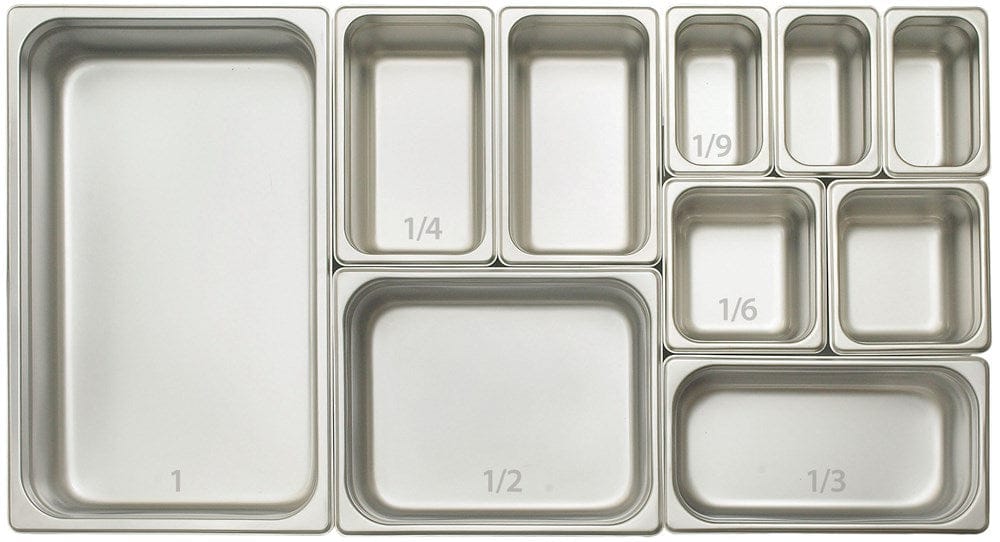 Winco Serving & Display Each Winco SPJP-302 Anti-Jam 1/3 Size Steam Table Pan 23 Gauge Stainless Steel | Denson CFE