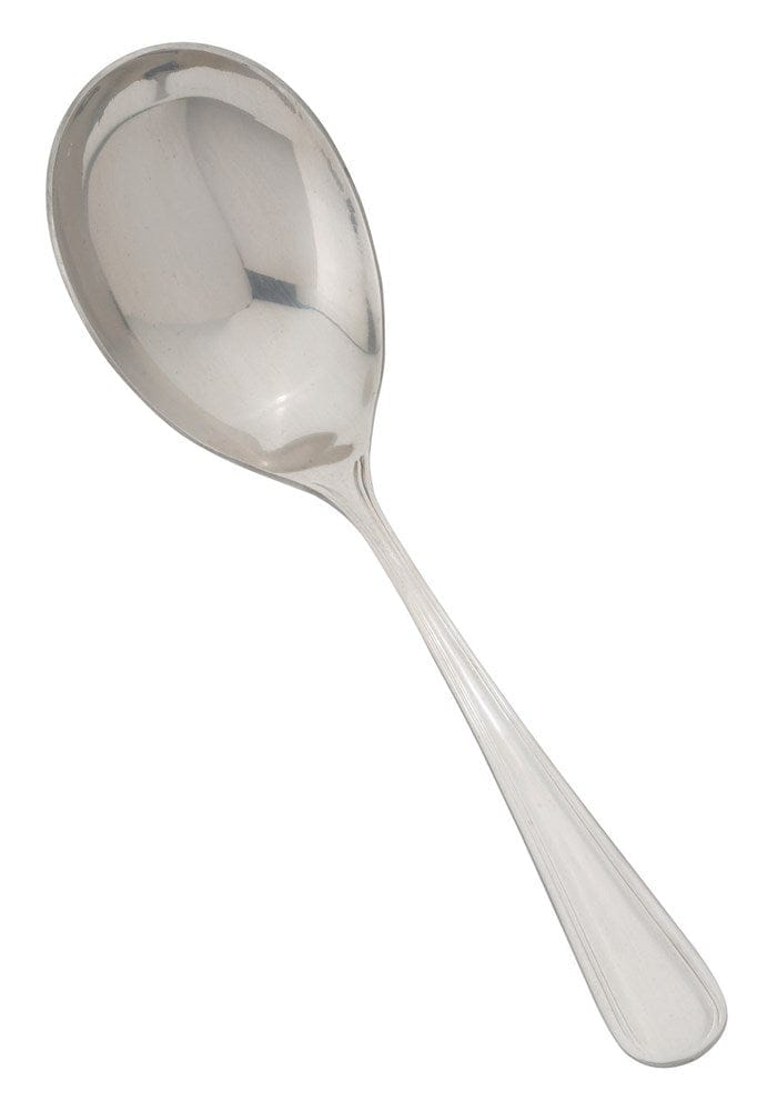 Winco Smallwares Dozen Winco 0030-21 9 Inch Shangarila Flatware Stainless Steel Large Bowl Serving Spoon | Denson CFE