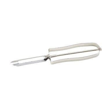 Winco Smallwares Dozen Winco VP-1 Straight Vegetable Peeler with Comfortable Nickel-Plated Handle | Denson CFE