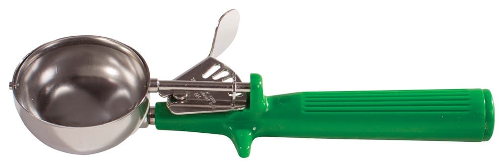Winco Smallwares Each / 12 / 2-2/3 oz Winco ICOP Deluxe One Piece Ice Cream Disher with Spring Release Mechanism | Denson CFE