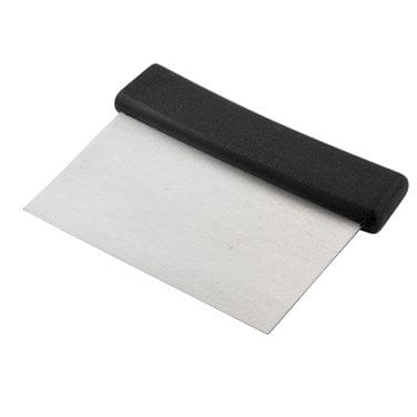 Winco Smallwares Each / Black Winco DSC-2 Stainless Steel Dough Scraper 6 Inch Blade with Comfortable Black Handle | Denson CFE
