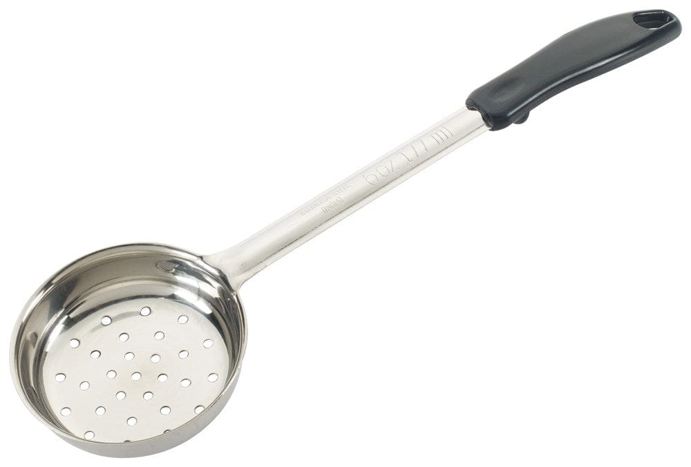 Winco Smallwares Each / Black Winco FPP-6 Six Ounce Perforated Food Portioner One Piece Stainless Steel Black | Denson CFE