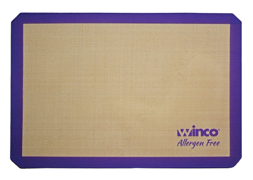 Winco Smallwares Each / Purple Winco SBS-24PP 16.38" x 24.5" Full Size Allergen Free Purple Silicone Baking Mat | Denson CFE