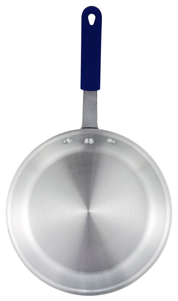 Winco Smallwares Each / Red Winco AFP-8A-H 8 Inch Fry Pan with Red Silicone Sleeve for Superior Cooking Performance | Denson CFE