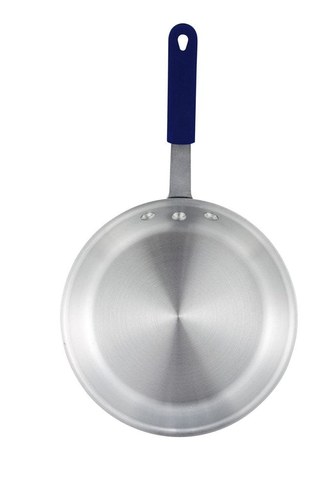 Winco Smallwares Each / Red Winco AFP-8A-H 8 Inch Fry Pan with Red Silicone Sleeve for Superior Cooking Performance | Denson CFE