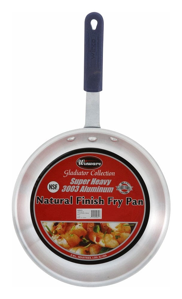 Winco Smallwares Each / Red Winco AFP-8A-H 8 Inch Fry Pan with Red Silicone Sleeve for Superior Cooking Performance | Denson CFE
