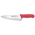 Winco Smallwares Each / Red Winco KWP-80R Stal 8 Inch Chef's Knife Red Polypropylene Handle | Denson CFE