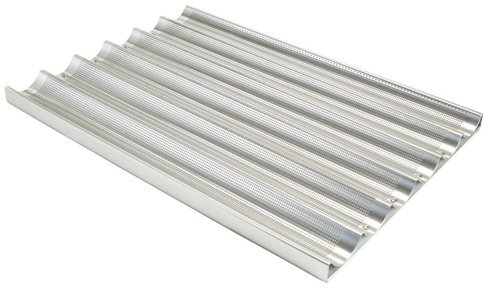 Winco Smallwares Each Winco ABPN-6 Aluminum Six Slot Baguette Pan for Perfectly Crispy Bread | Denson CFE