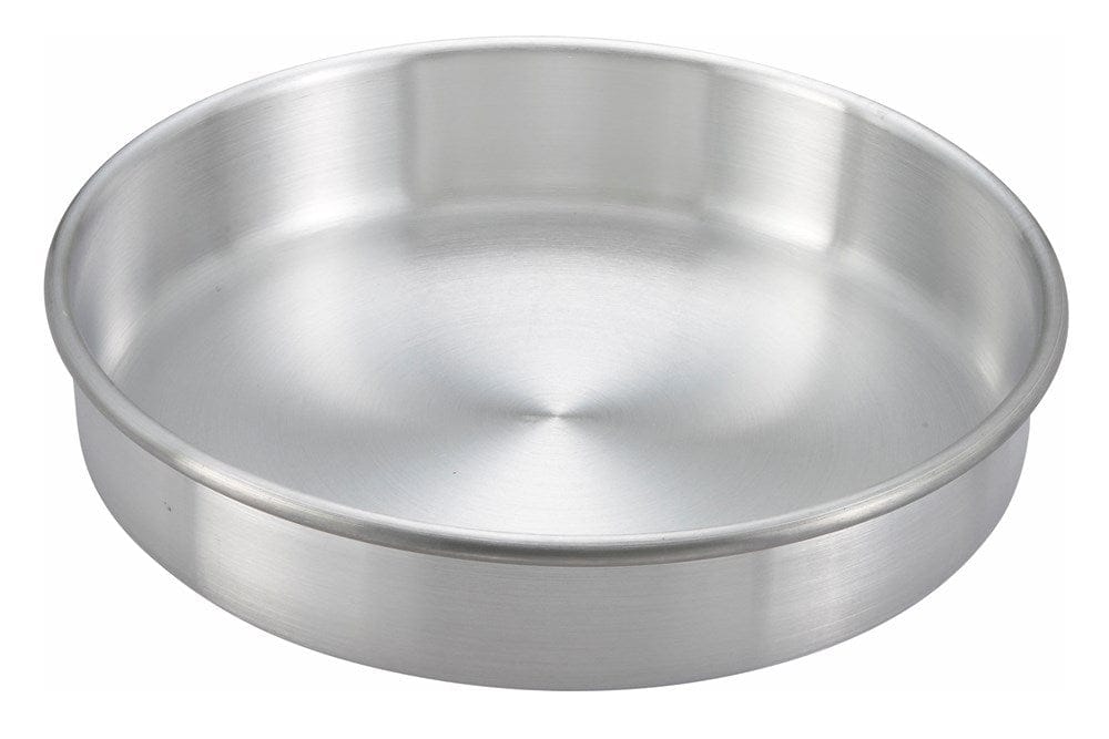 Winco Smallwares Each Winco ACP-102 Round Aluminum Cake Pan 10 Inch x 2 Inch | Denson CFE