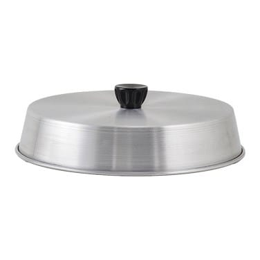 Winco Smallwares Each Winco ADBC10 10 Inch Aluminum Grill Basting Cover with Heat Resistant Handle | Denson CFE