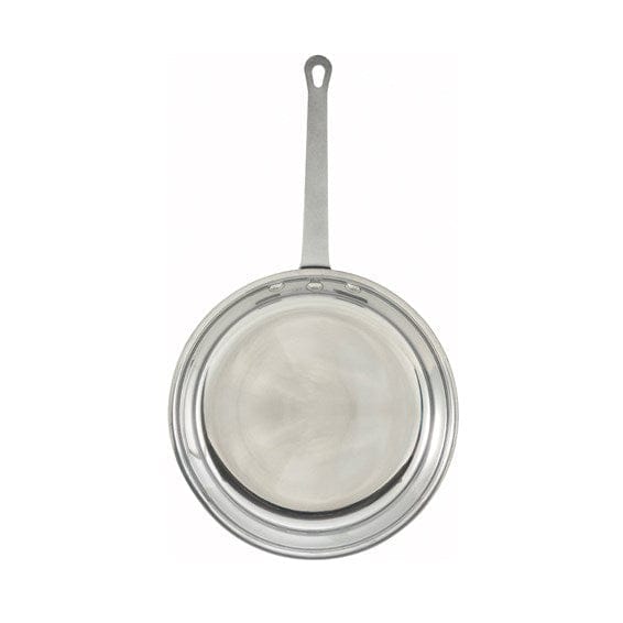 Winco Smallwares Each Winco AFP-7 Majestic 7 Inch Aluminum Fry Pan with Mirror Finish | Denson CFE