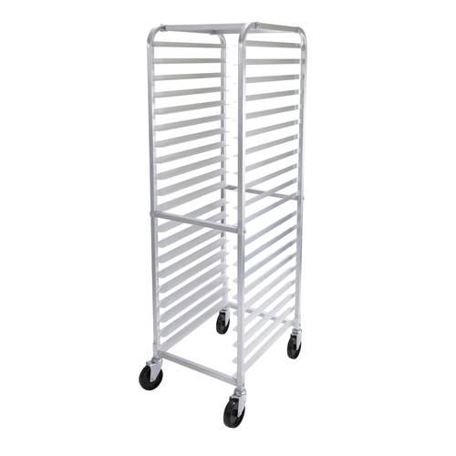 Winco Smallwares Each Winco ALRK-20-HC Heavy Duty Sheet Pan Rack Cover 23Wx28Dx62H Translucent White | Denson CFE