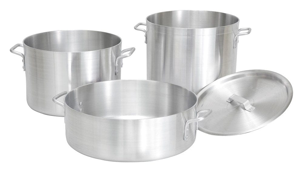 Winco Smallwares Each Winco ALST-16 Elemental Stock Pot 16 Quart Aluminum NSF Approved | Denson CFE