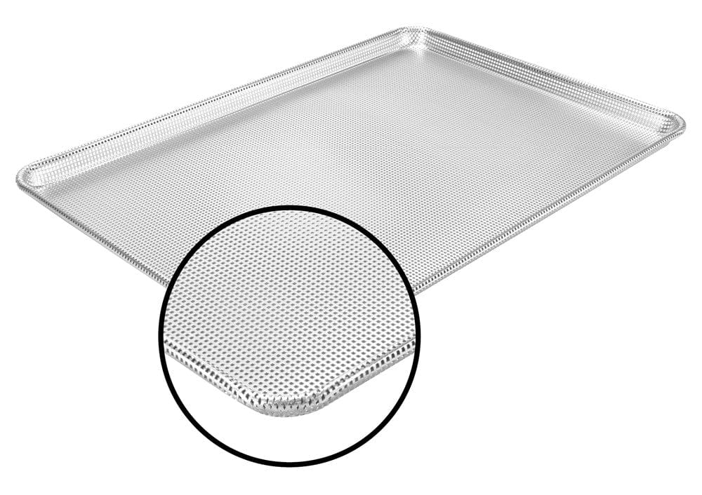 Winco Smallwares Each Winco ALXN1826P Full-Size Perforated Sheet Pan 18x26 Glazed Aluminum | Denson CFE