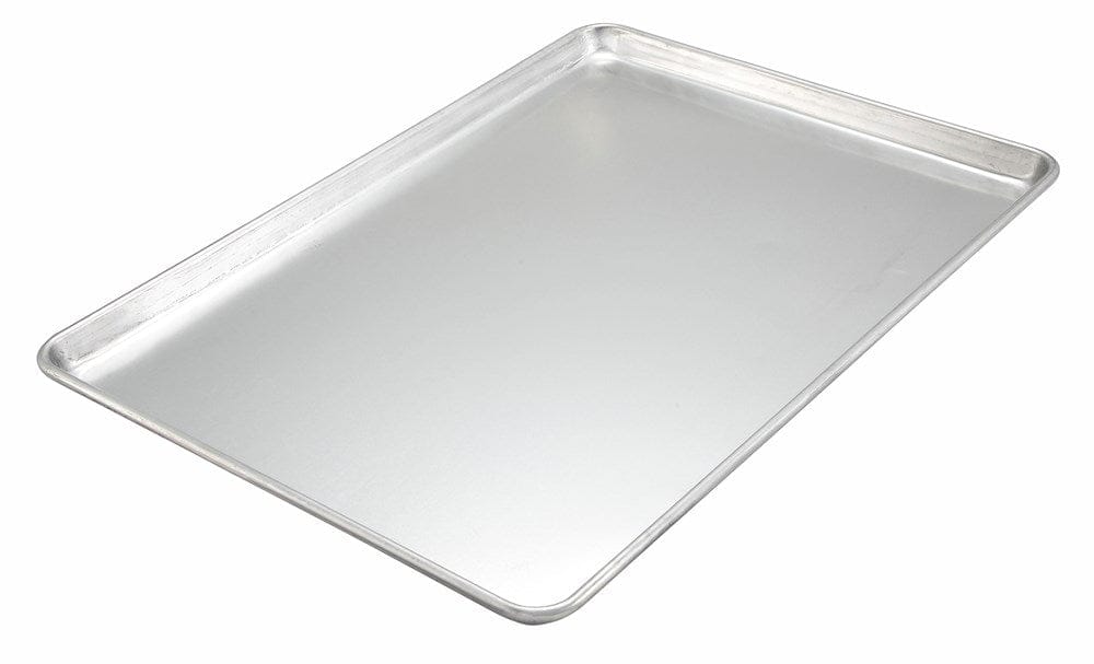 Winco Smallwares Each Winco ALXP-1813H 13 by 18 Inch Half Size Closed Bead Aluminum Sheet Pan | Denson CFE
