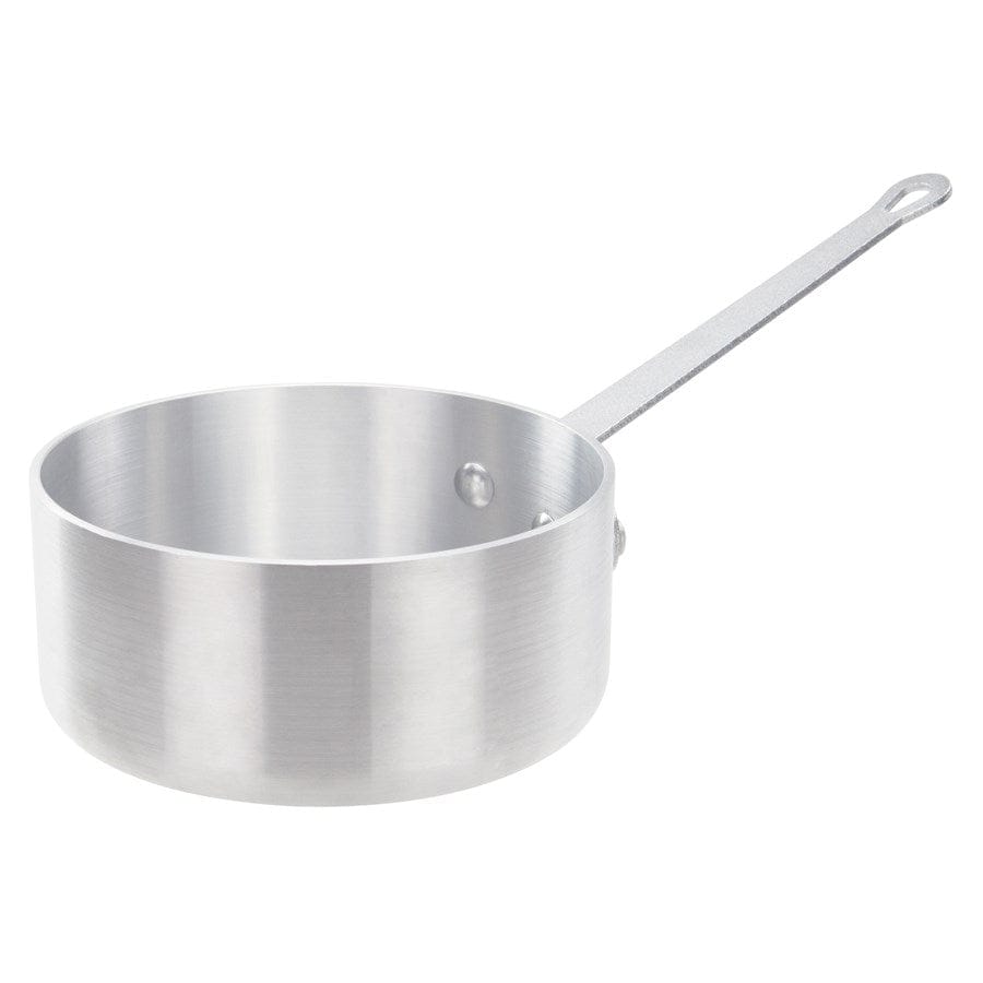 Winco Smallwares Each Winco ASP-2SW 2.5 Quart Straight Sided Aluminium Sauce Pan | Denson CFE