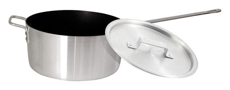 Winco Smallwares Each Winco ASP-7NS Seven Quart Sauce Pan with Helper Handle | Denson CFE