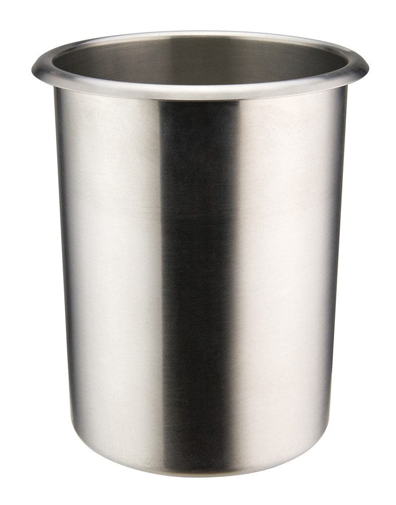 Winco Smallwares Each Winco BAM-2 2 Quart Bain Marie Stainless Steel Round with Bent Rim Mirror Finish | Denson CFE