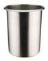 Winco Smallwares Each Winco BAM-2 2 Quart Bain Marie Stainless Steel Round with Bent Rim Mirror Finish | Denson CFE