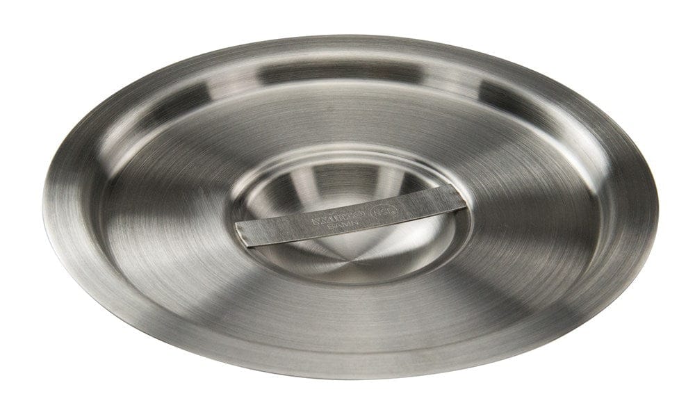 Winco Smallwares Each Winco BAMC-4.25 Bain Marie Cover for 4.25 Quart Round Stainless Steel with Handle | Denson CFE