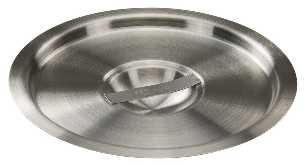 Winco Smallwares Each Winco BAMC-6 Bain Marie Cover for 6 Quart Round Stainless Steel with Handle | Denson CFE
