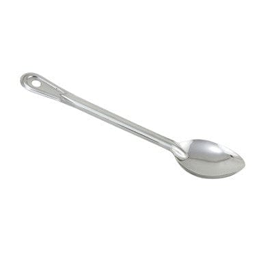 Winco Smallwares Each Winco BSOT-13 13 Inch Standard Duty Solid Stainless Steel Basting Spoon | Denson CFE