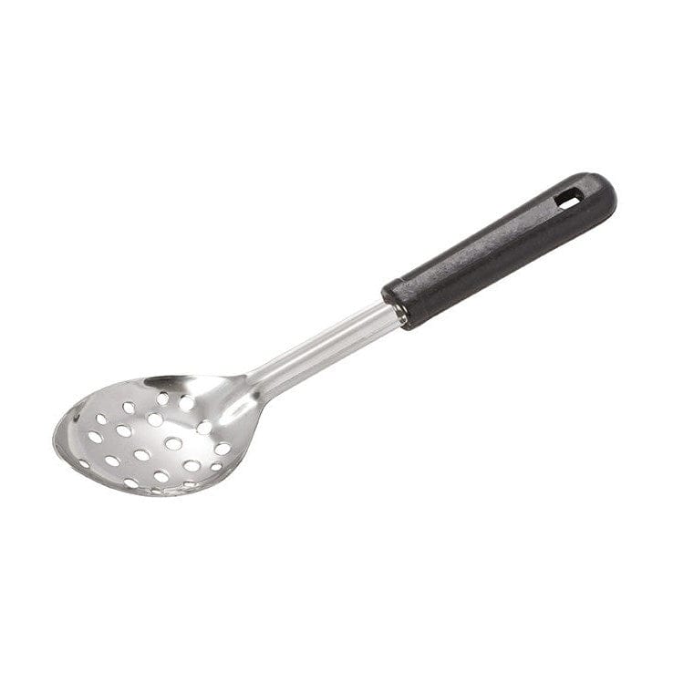 Winco Smallwares Each Winco BSPB-11 Perforated Basting Spoon 11 inch with Bakelite Handle Stainless Steel | Denson CFE