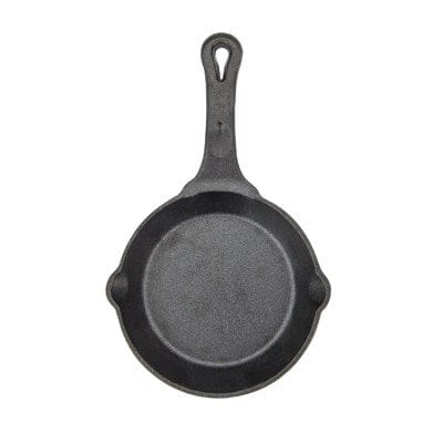 Winco Smallwares Each Winco CAST 6 FireIron 6 Inch Pre Seasoned Cast Iron Skillet Round Induction Ready | Denson CFE