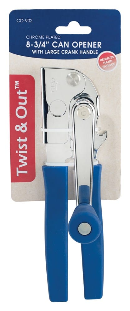 Winco Smallwares Each Winco CO-902 Chrome Plated Portable Can Opener with Soft Grip Handle | Denson CFE