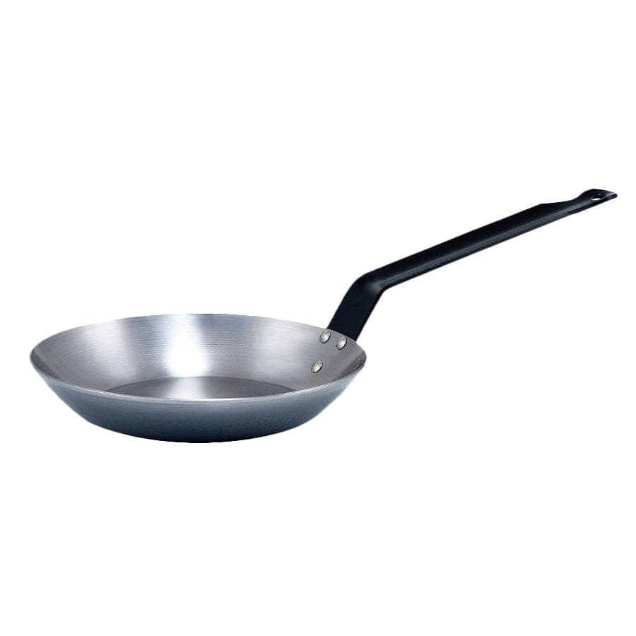Winco Smallwares Each Winco CSFP-11 10-3/8 Inch French Style Fry Pan with Riveted Handle Polished Carbon Steel Induction Ready Made in Spain | Denson CFE