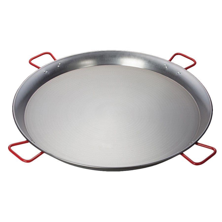 Winco Smallwares Each Winco CSPP-35 35.5 Inch Polished Carbon Steel Paella Pan Made in Spain | Denson CFE