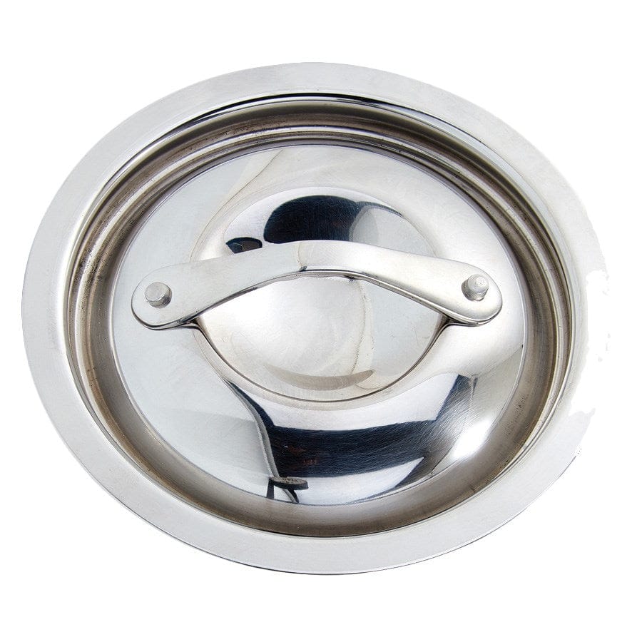 Winco Smallwares Each Winco DCL-35 Round Stainless Steel Lid for 3.5 Inch Sauce Pan | Denson CFE
