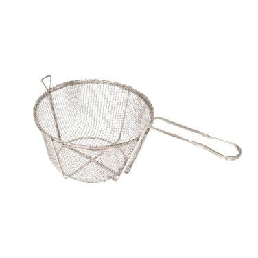 Winco Smallwares Each Winco FBR9 Round Fry Basket 9.5 Inch for Safe and Efficient Deep Frying | Denson CFE