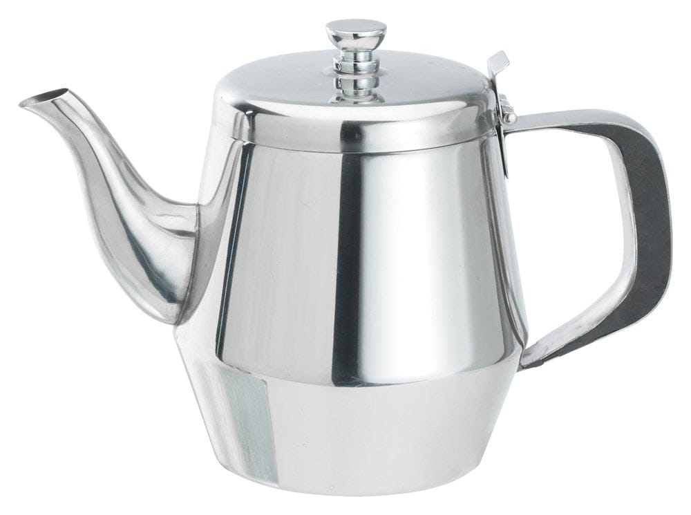 Winco Smallwares Each Winco JB2928 28 Ounce Gooseneck Teapot with Vented Lid and Bakelite Handle | Denson CFE