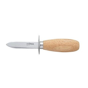 Winco Smallwares Each Winco KCL-1 Oyster and Clam Knife with Wooden Handle 5-7/8 Inch Overall Length | Denson CFE