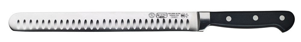 Winco Smallwares Each Winco KFP-102 Acero 10 Inch Granton Edge Fish and Roast Slicer Full Tang Forged Blade | Denson CFE
