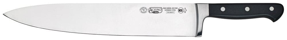 Winco Smallwares Each Winco KFP-120 Acero 12 Inch Chef Knife Triple Riveted Full Tang Forged Blade | Denson CFE