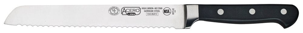 Winco Smallwares Each Winco KFP-82 Acero 8 Inch Bread Knife Triple Riveted Full Tang Forged Blade | Denson CFE