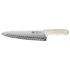 Winco Smallwares Each Winco KWP-101 Stal 10 Inch Hollow Ground Chef Knife White Polypropylene Handle | Denson CFE