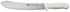 Winco Smallwares Each Winco KWP-102 Stal 10 Inch Butcher Knife with White Polypropylene Handle | Denson CFE
