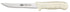 Winco Smallwares Each Winco KWP-62 Stal Wide Boning Knife 6 Inch Stiff Blade White Polypropylene Handle | Denson CFE