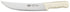 Winco Smallwares Each Winco KWP-90 Cimeter Knife 9.5 Inch Stain-Free High Carbon Stainless Steel with White Polypropylene Handle | Denson CFE