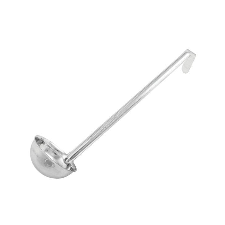 Winco Smallwares Each Winco LDI5 One Piece Stainless Steel Five Ounce Serving Ladle with Twelve Point Five Inch Handle | Denson CFE